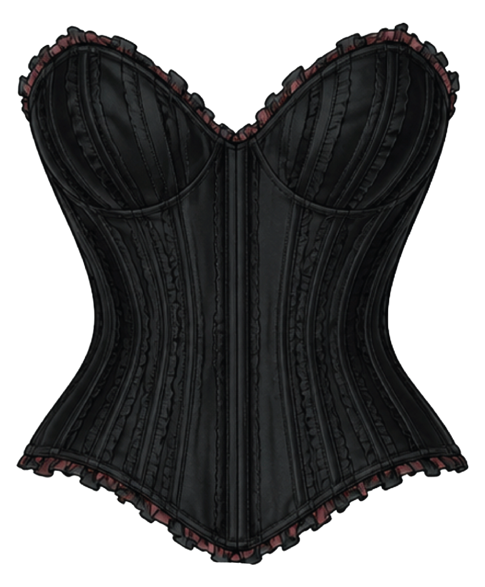 Belgin Küpeli one-off corset, side 2, front view