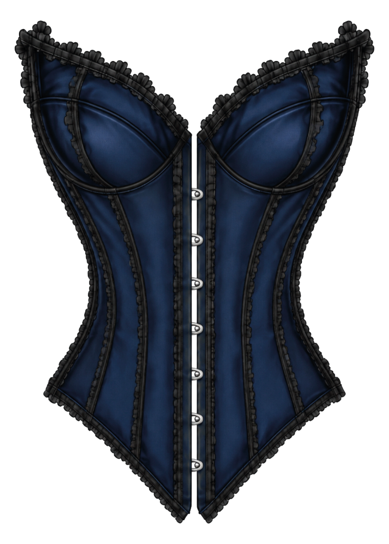 Belgin Küpeli one-off corset, side 2, front view